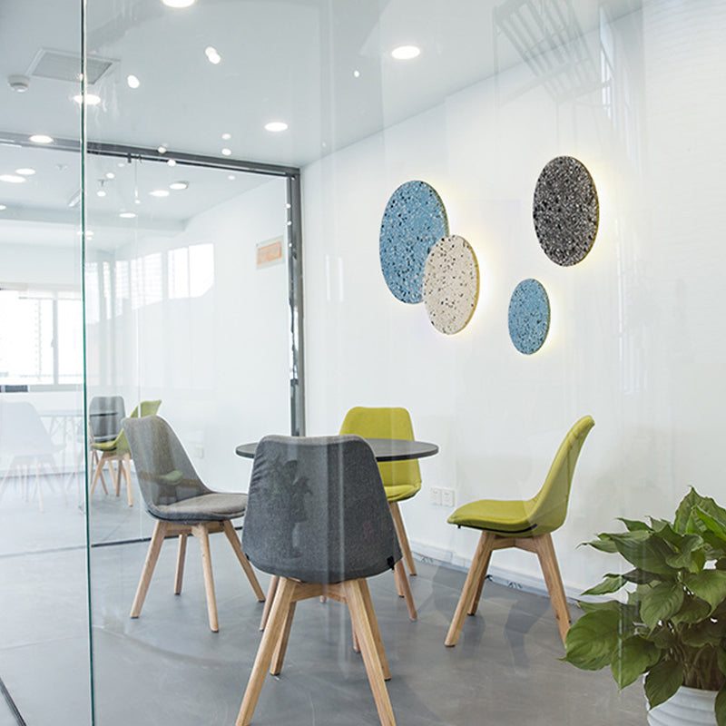 Modern Simple Stone Wall Light Colorful Marble Round Shape LED Wall Lamp for Living Room