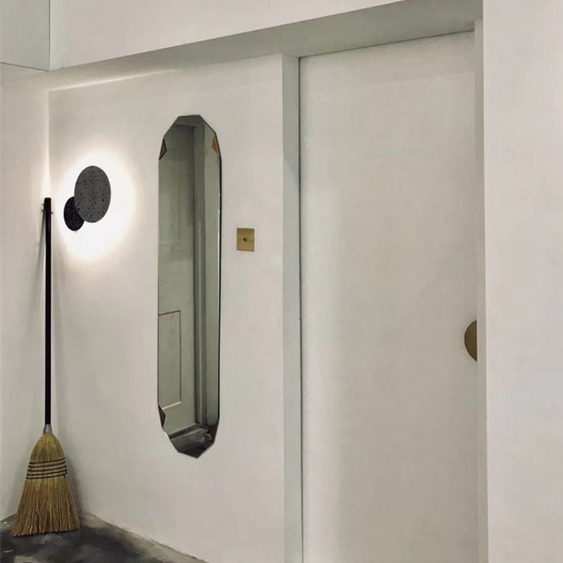 Modern Simple Stone Wall Light Colorful Marble Round Shape LED Wall Lamp for Living Room