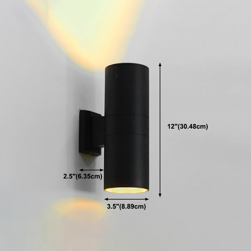 Multi Lights Geometric Wall Lights Modern Style Metal Wall Lighting Fixtures in Black