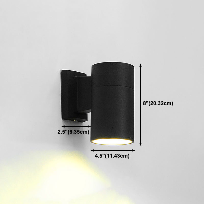 Multi Lights Geometric Wall Lights Modern Style Metal Wall Lighting Fixtures in Black