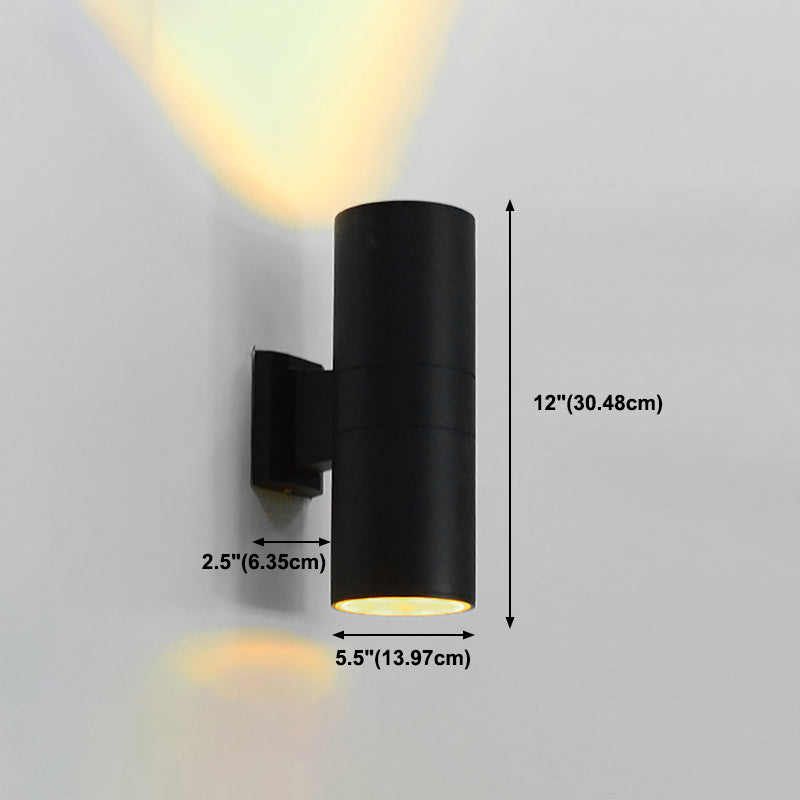 Multi Lights Geometric Wall Lights Modern Style Metal Wall Lighting Fixtures in Black