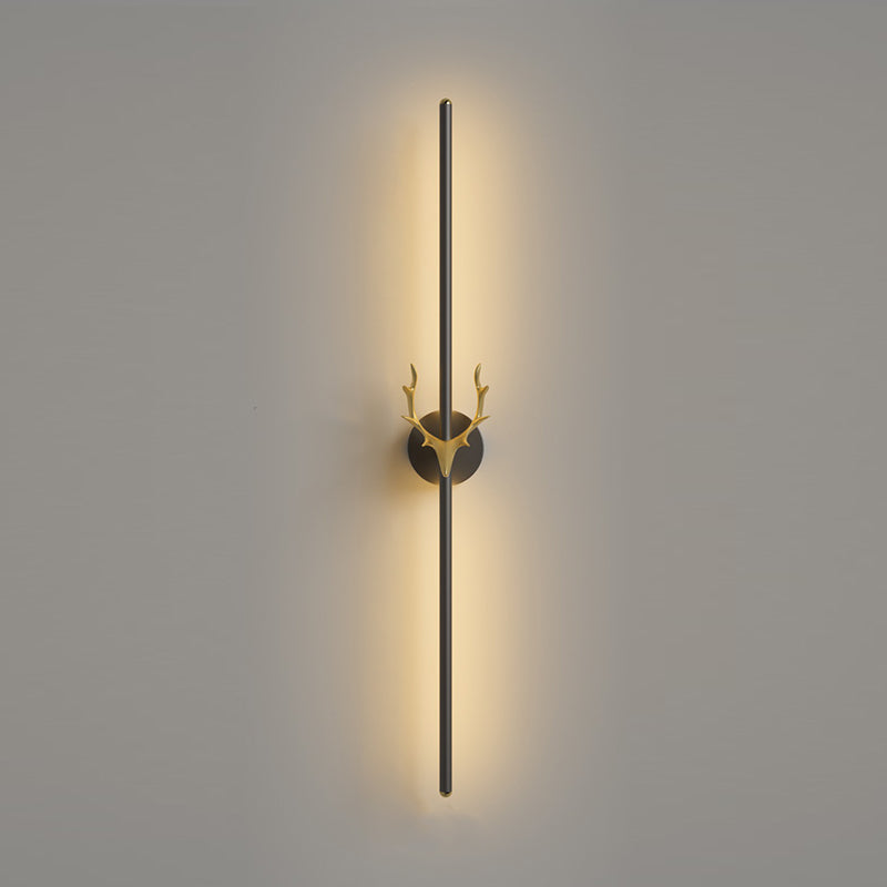 Metal Linear Shape Wall Mount Lighting Modern 1-Light Wall Mounted Light Fixture