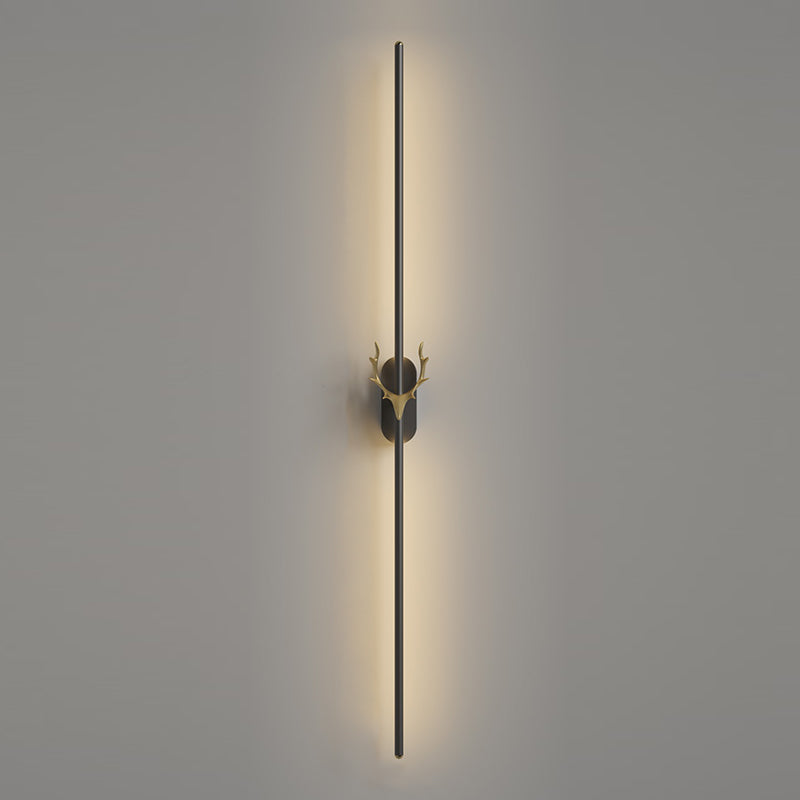 Metal Linear Shape Wall Mount Lighting Modern 1-Light Wall Mounted Light Fixture