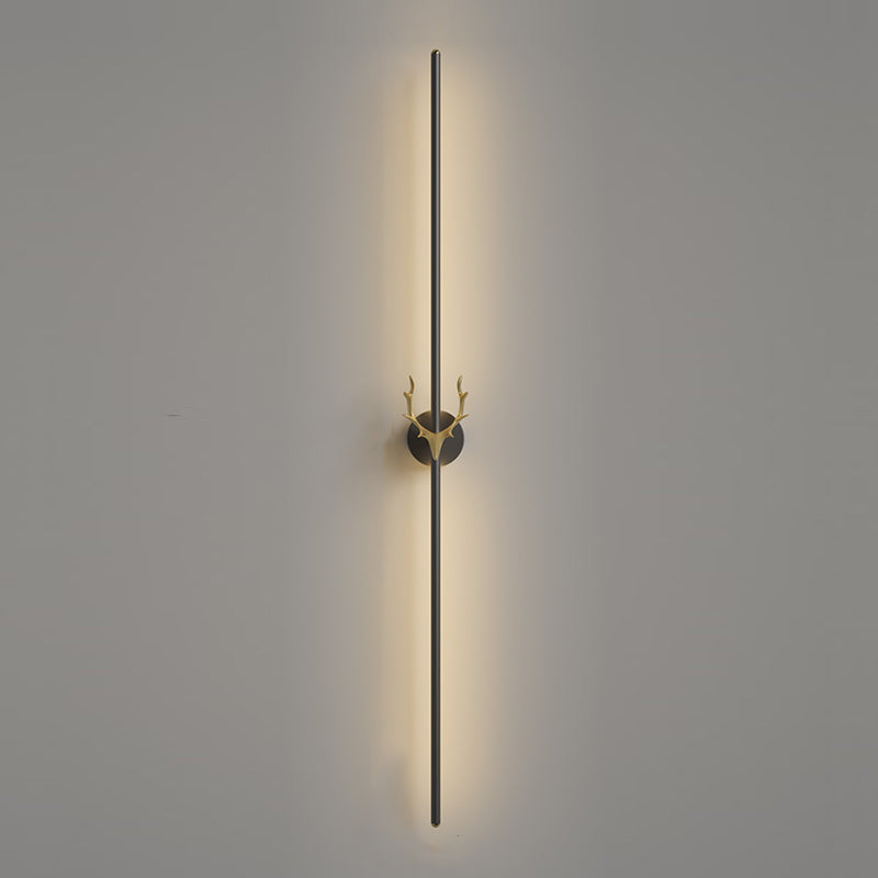 Metal Linear Shape Wall Mount Lighting Modern 1-Light Wall Mounted Light Fixture