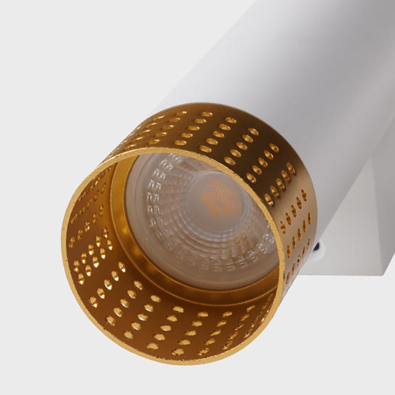 2 Lights Cylinder Wall Lights Modern Style Metal Wall Mounted Lamps