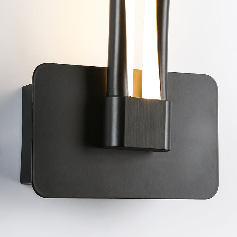 Contemporary Style Metal Wall Light Linear LED Wall Sconce for Living Room