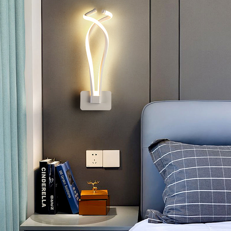 Contemporary Style Metal Wall Light Linear LED Wall Sconce for Living Room