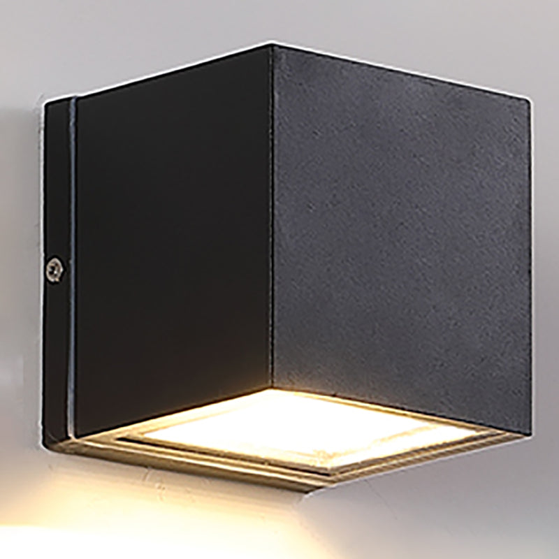 1 Light Geometric Wall Lights Modern Style Metal Wall Mounted Lamps