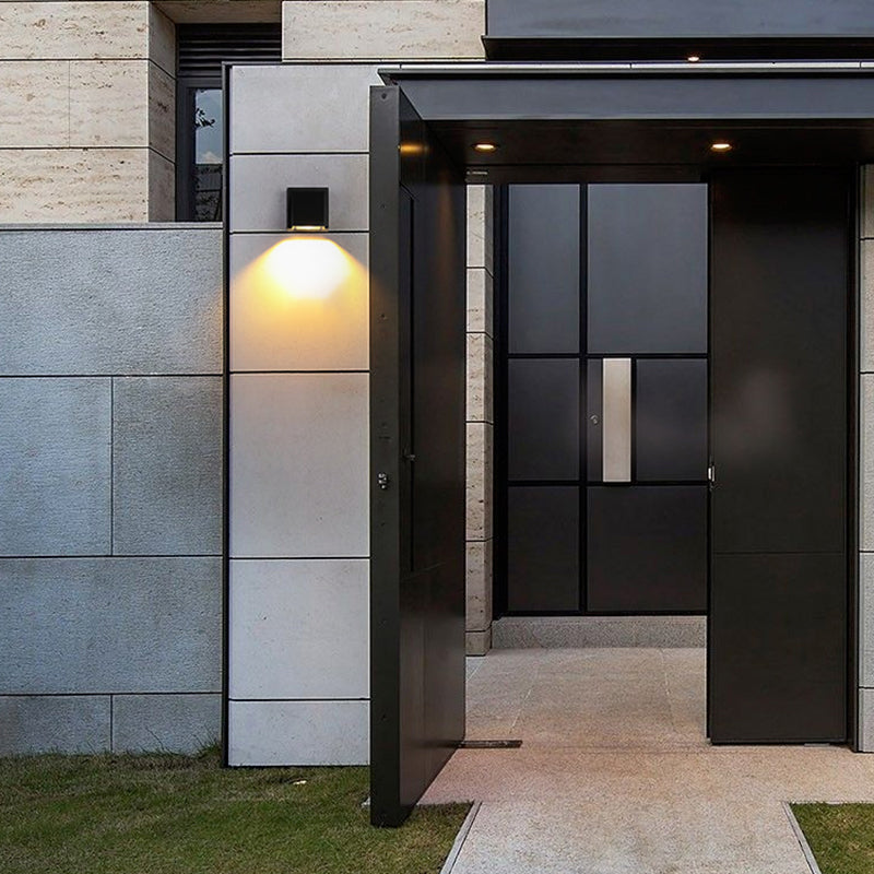 1 Light Geometric Wall Lights Modern Style Metal Wall Mounted Lamps