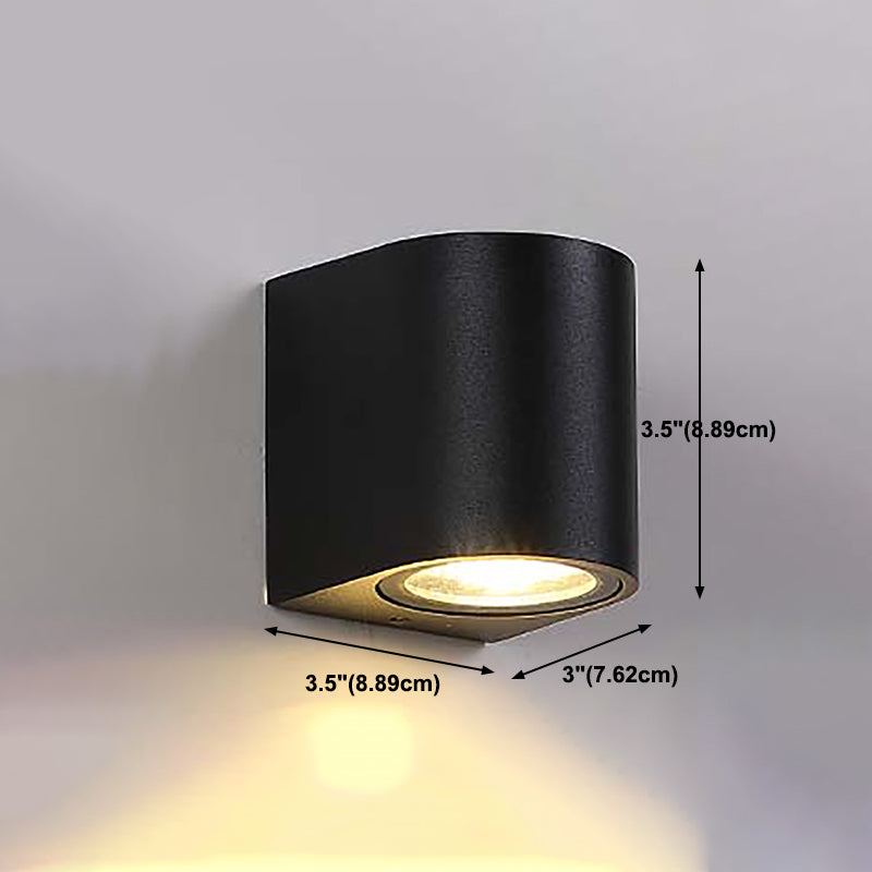 1 Light Geometric Wall Lights Modern Style Metal Wall Mounted Lamps