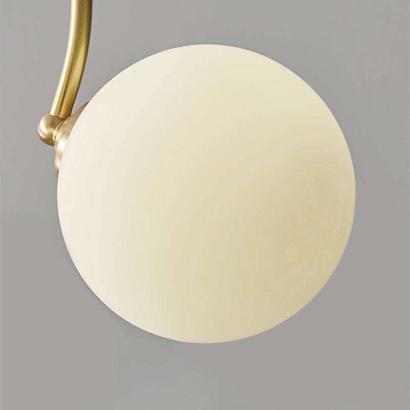 Spherical Shape Chandelier Light Modern Style Glass Multi Light Hanging Light for Bedroom