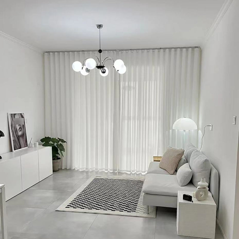 Spherical Shape Chandelier Light Modern Style Glass Multi Light Hanging Lamp for Kitchen