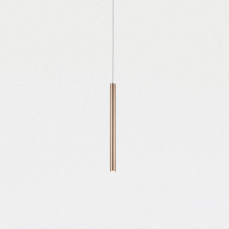 Cylinder LED Hanging Light Modern Style Metal 1 Light Flush Hanging Light Fixtures