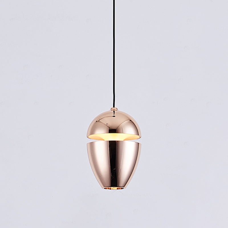 Metallic Hanging Light Modern Style Simple LED Hanging Lighting Fixture
