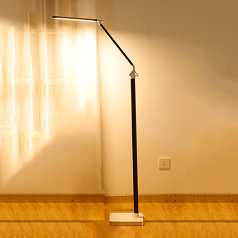 Modern Linear Floor Lamp Metal 59" High Adjustable Floor Light for Living Room