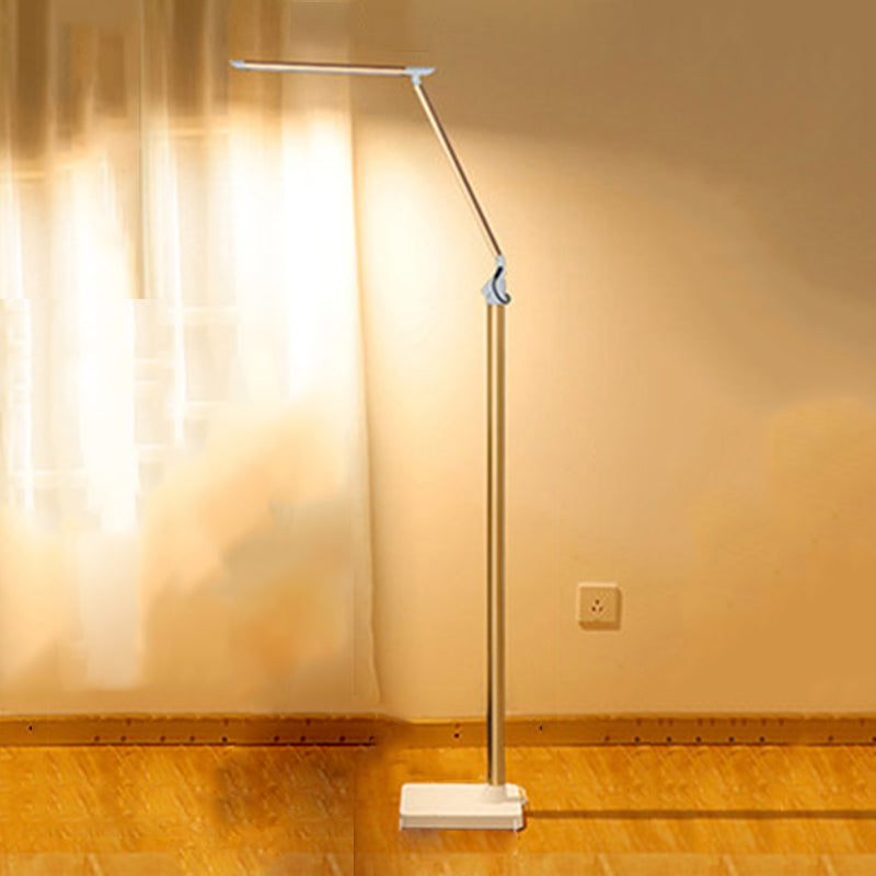 Modern Linear Floor Lamp Metal 59" High Adjustable Floor Light for Living Room