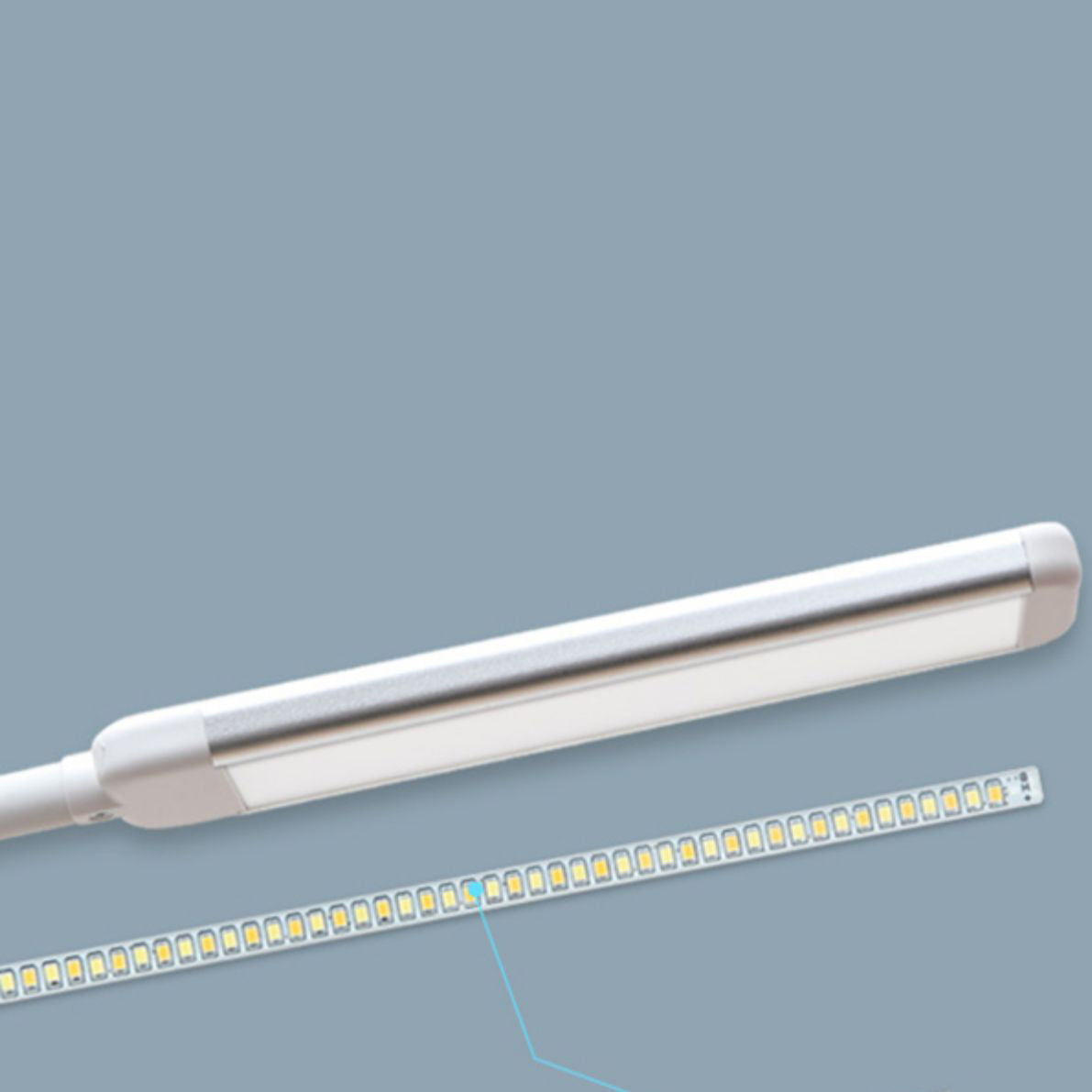 Modern Linear Floor Lamp Metal 59" High Adjustable Floor Light for Living Room