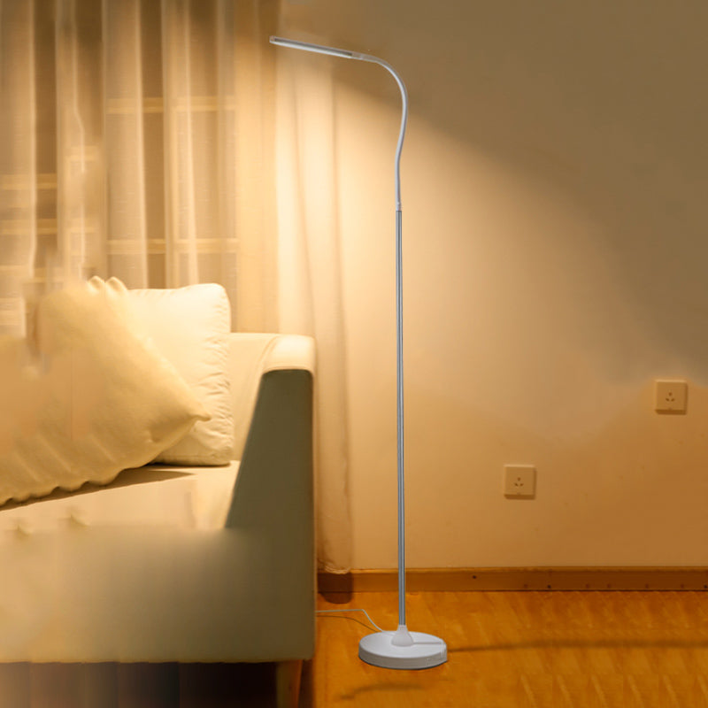 Modern Linear Floor Lamp Metal 59" High Adjustable Floor Light for Living Room