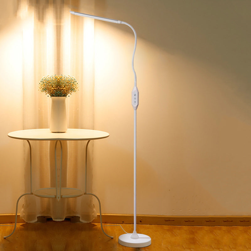 Modern Linear Floor Lamp Metal 1 Light LED Floor Light for Living Room