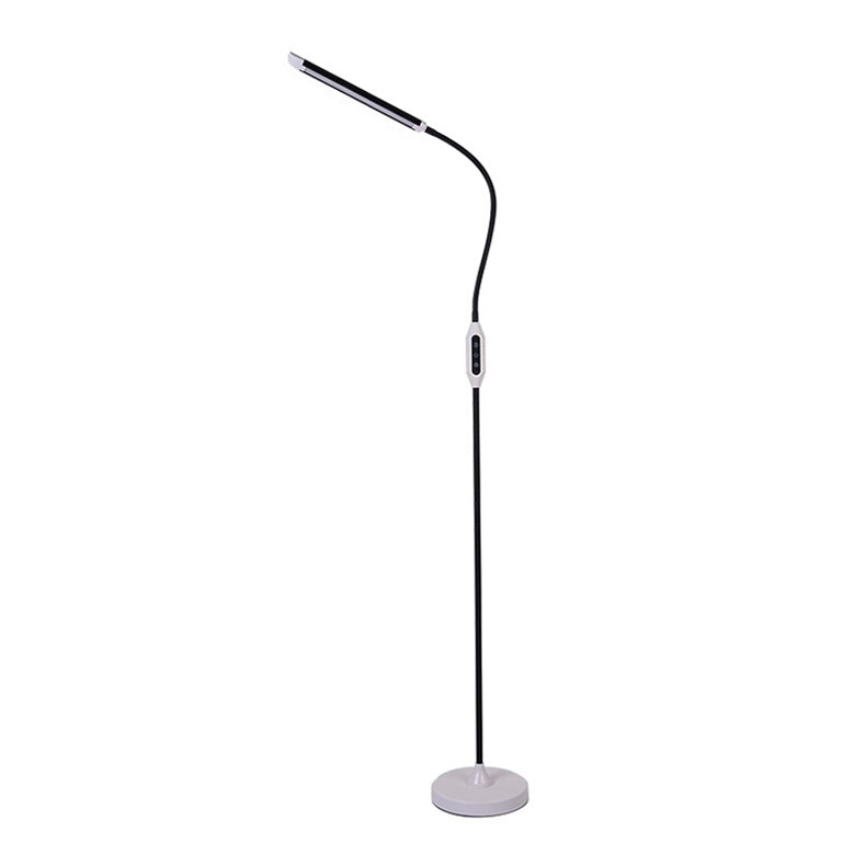 Modern Linear Floor Lamp Metal 1 Light LED Floor Light for Living Room