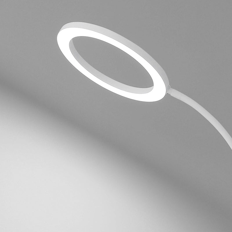 Modern Circle Shade Floor Lamp Metal 56" High LED Floor Light for Living Room