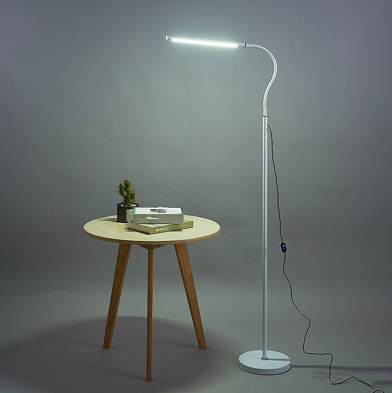 Contemporary Linear Floor Lamp Metal 56" High LED Floor Light for Living Room