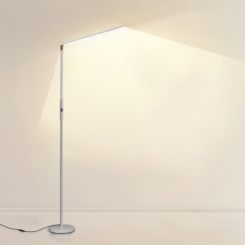 Contemporary Linear Floor Lamp Metal 59" High LED Floor Light for Living Room