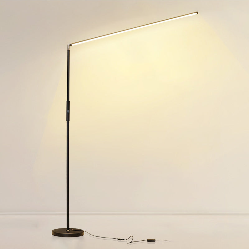 Contemporary Linear Floor Lamp Metal 59" High LED Floor Light for Living Room
