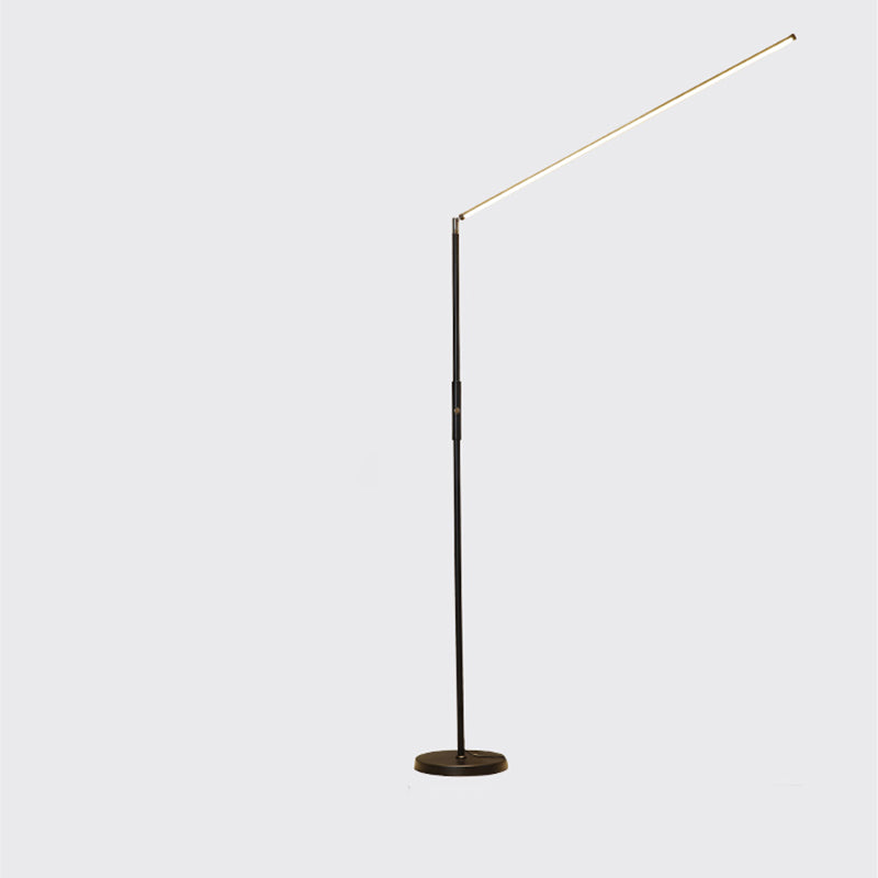Contemporary Linear Floor Lamp Metal 59" High LED Floor Light for Living Room