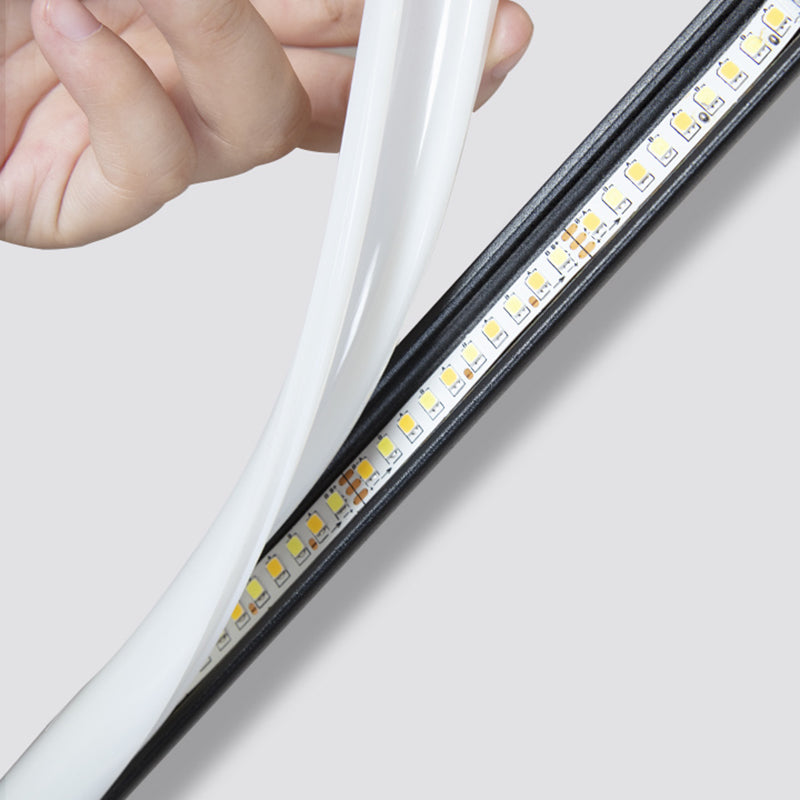 Contemporary Linear Floor Lamp Metal 59" High LED Floor Light for Living Room