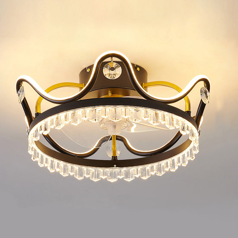 Metal Round Ceiling Pendant Modern Style Multi Lights LED Flush Light