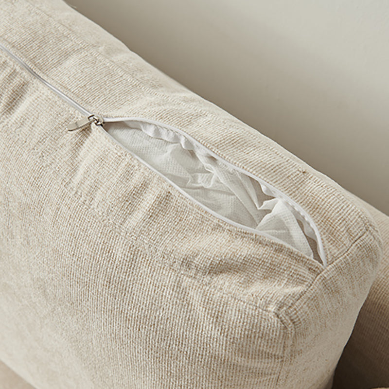 Modern Cotton Sofa Loose Back Sofa 32.6"W with Pillow Top Arm