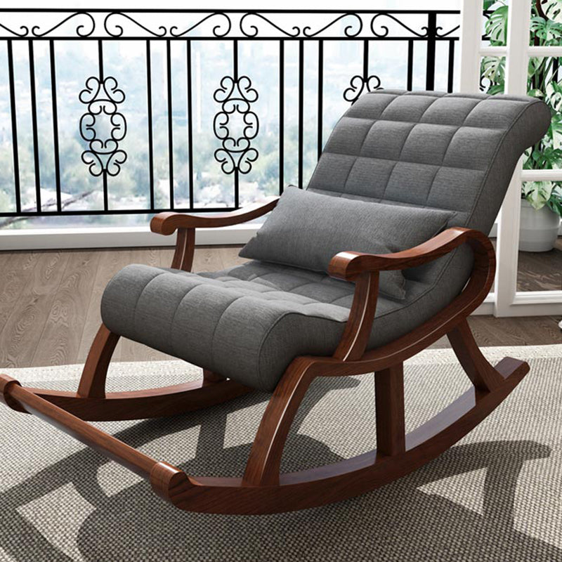 26.37" L x 59.05" W x 35.03" H Solid Wood Lounge Chair Sloped Arm Accent Chair