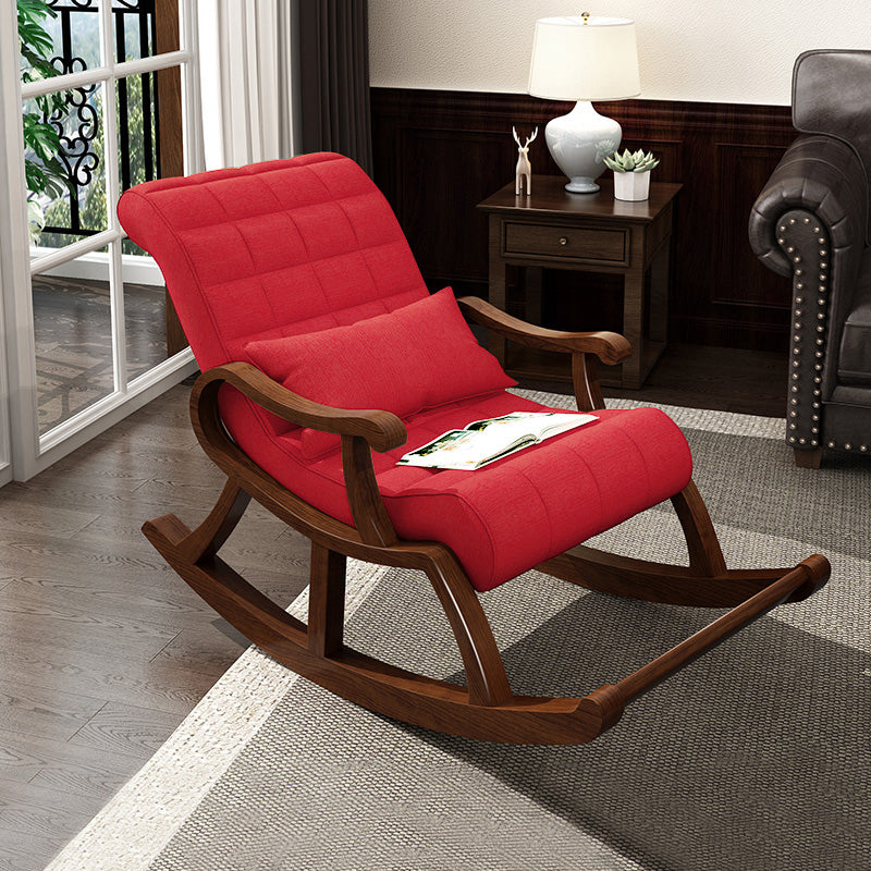 26.37" L x 59.05" W x 35.03" H Solid Wood Lounge Chair Sloped Arm Accent Chair