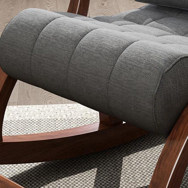 26.37" L x 59.05" W x 35.03" H Solid Wood Lounge Chair Sloped Arm Accent Chair