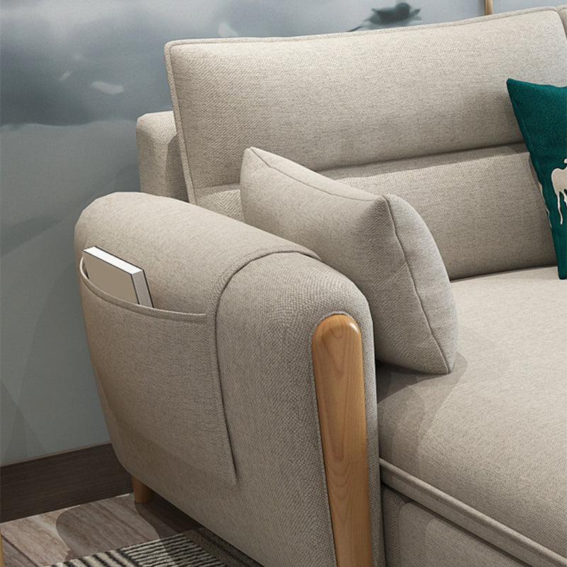 Farmhouse L-Shape Modular Reversible Furniture Sectionals for 3 People