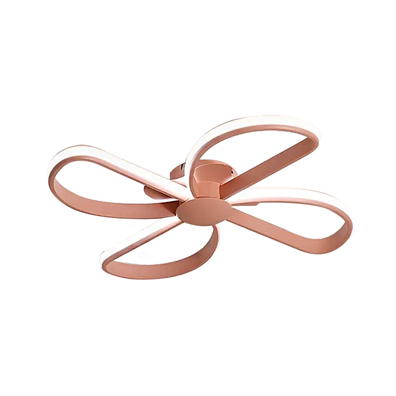 Blossom Shape LED Flush Mount Light Nordic Stylish Metal Ceiling Lamp for Kid Bedroom