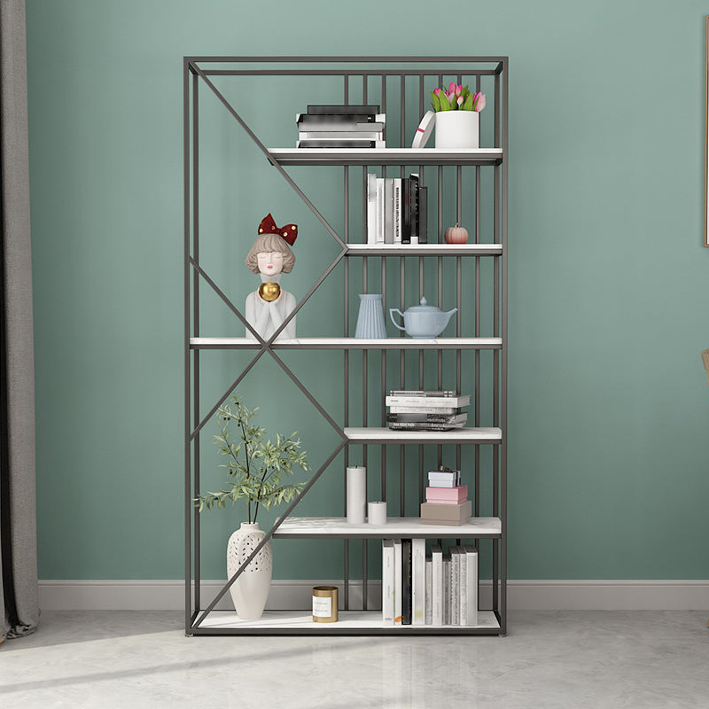 Glam Style Open Bookshelf Etagere Shelf Bookcase for Home Office