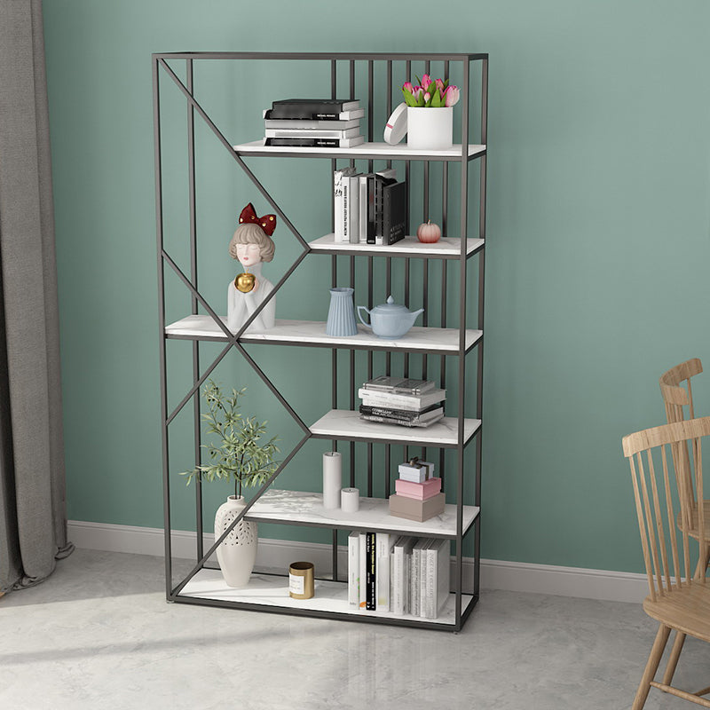 Glam Style Open Bookshelf Etagere Shelf Bookcase for Home Office