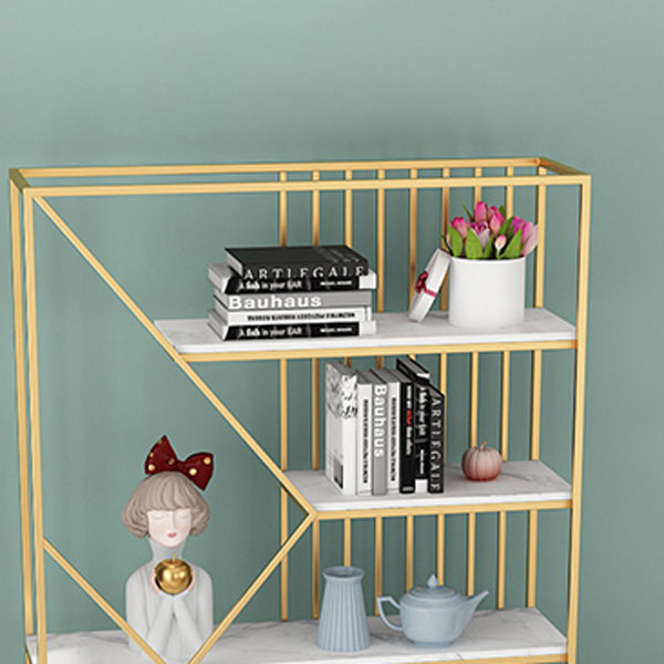 Glam Style Open Bookshelf Etagere Shelf Bookcase for Home Office