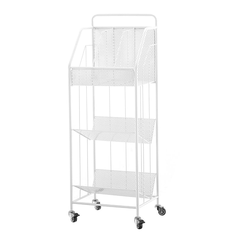 13.8"L Glam Style Bookcase Open Back Shelf Bookcase for Office and Study Room