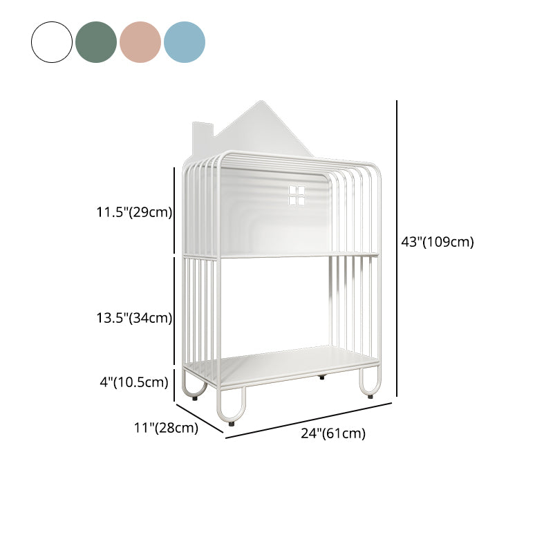 Scandinavian Style Bookshelf Open Back Bookcase for Office and Study Room