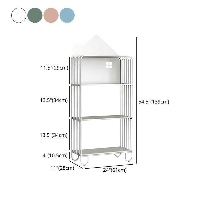 Scandinavian Style Bookshelf Open Back Bookcase for Office and Study Room