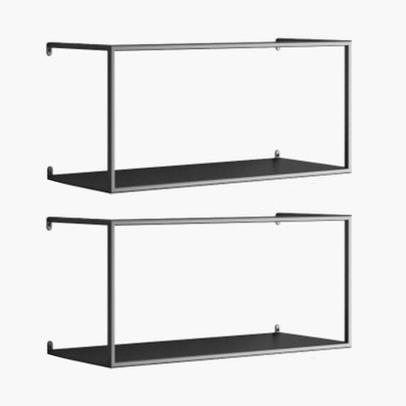 Metal Floating Bookcase Modern Style Wall Mounted Bookshelf for Home Office