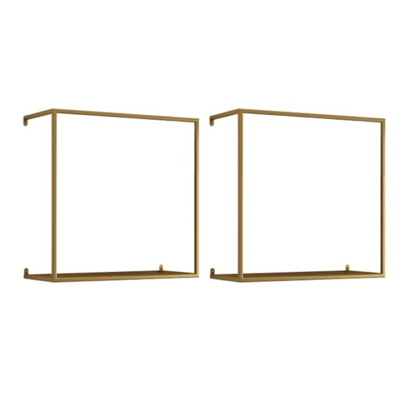 Metal Floating Bookcase Modern Style Wall Mounted Bookshelf for Home Office