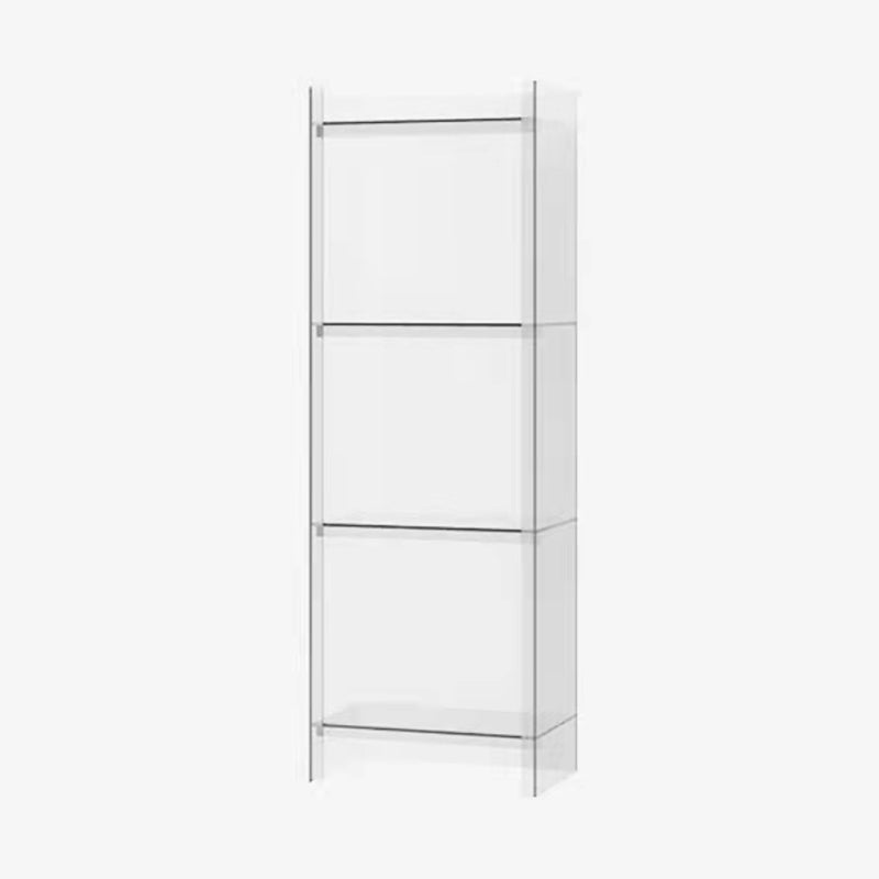 Acrylic Vertical Standard Bookshelf Scandinavian Closed Back Bookshelf