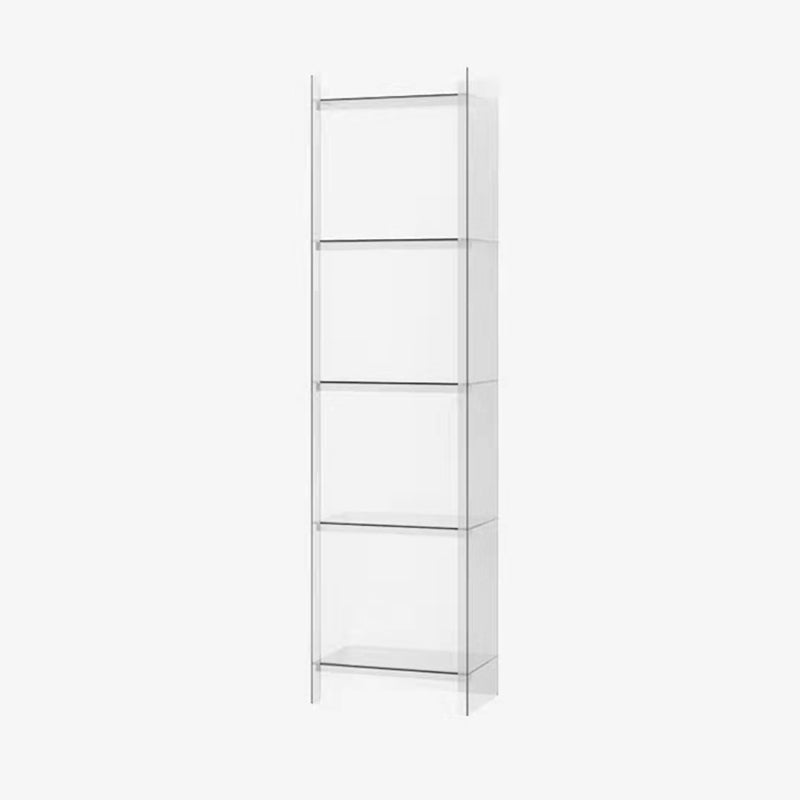 Acrylic Vertical Standard Bookshelf Scandinavian Closed Back Bookshelf
