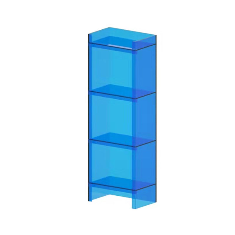 Acrylic Vertical Standard Bookshelf Scandinavian Closed Back Bookshelf