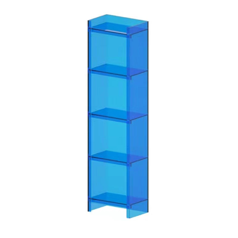 Acrylic Vertical Standard Bookshelf Scandinavian Closed Back Bookshelf
