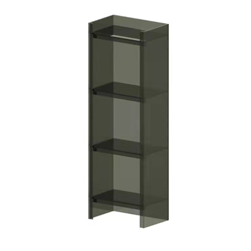 Acrylic Vertical Standard Bookshelf Scandinavian Closed Back Bookshelf
